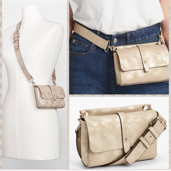 Zara Bags Left Nwt Zara Champagne Belt Bag Fanny Pack Poshmark